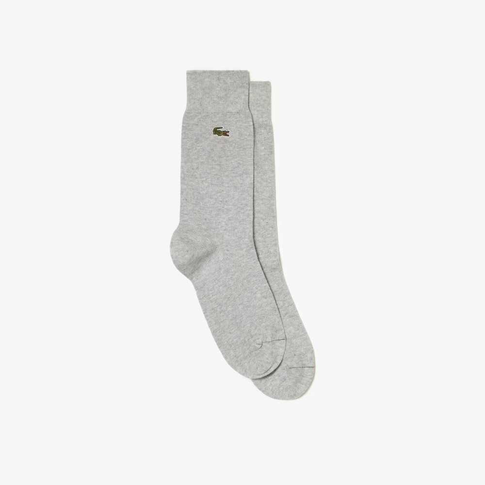 Lacoste Cotton Blend High-Cut Socks Cca | HUD-085267