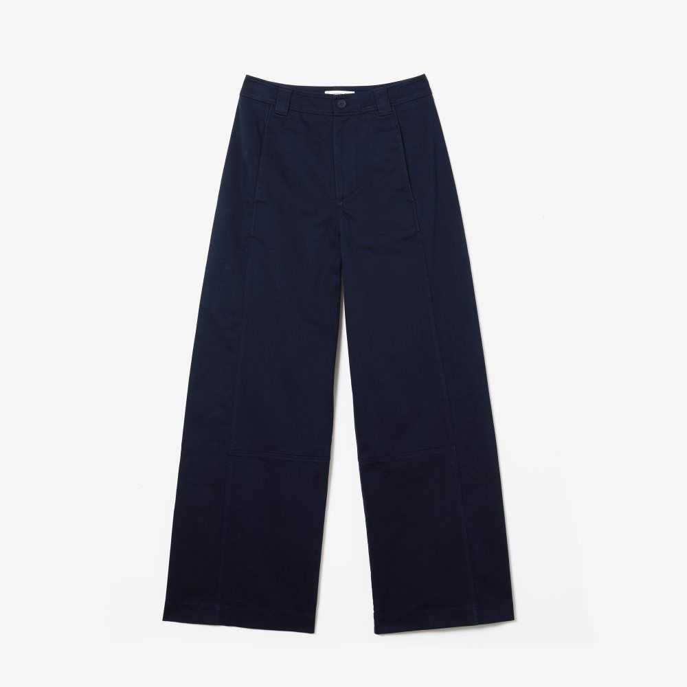 Lacoste Cotton Gabardine Pants Navy Blue | GRT-263985