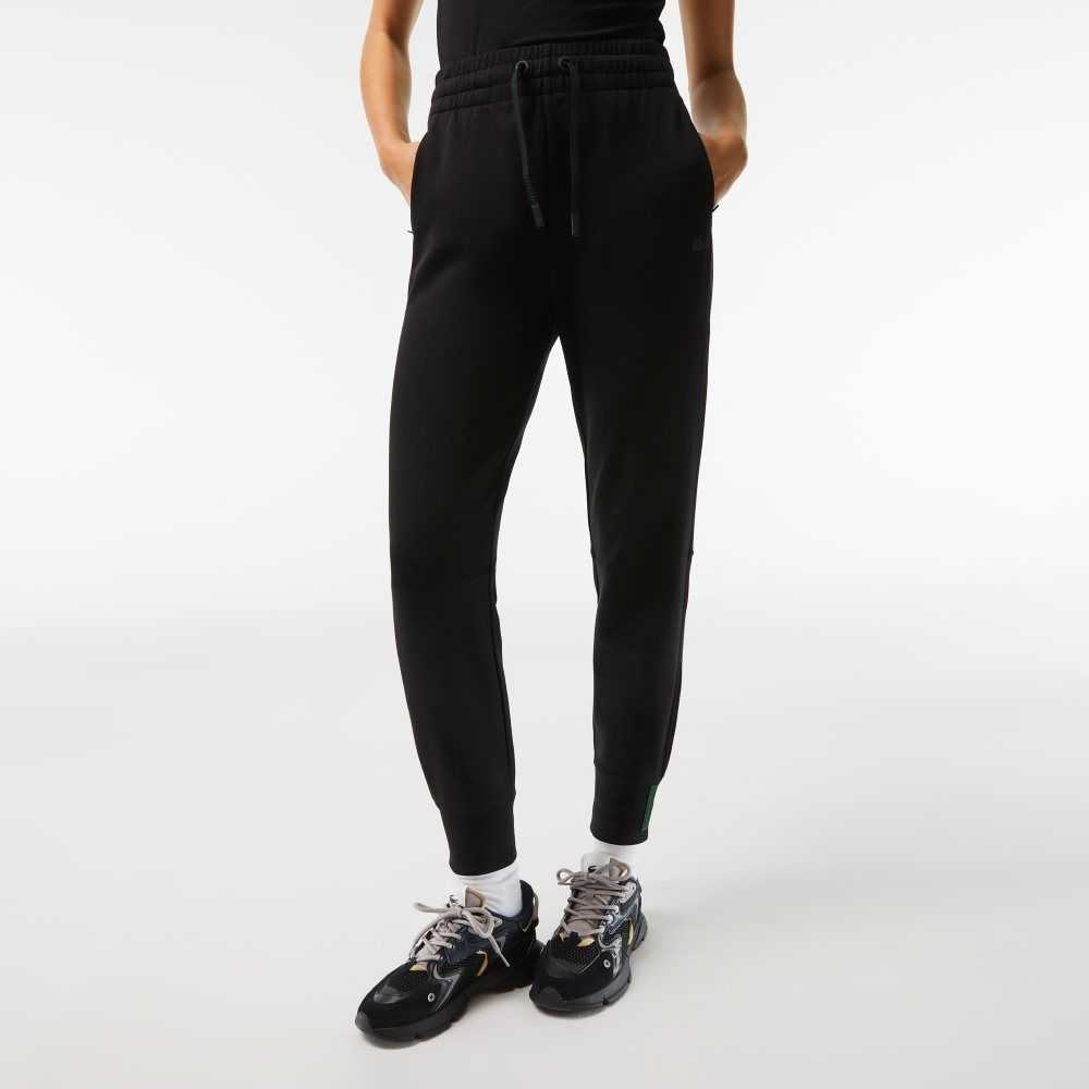 Lacoste Cotton Jersey Trackpants Black | KQW-914280