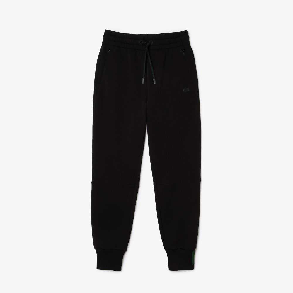 Lacoste Cotton Jersey Trackpants Black | KQW-914280