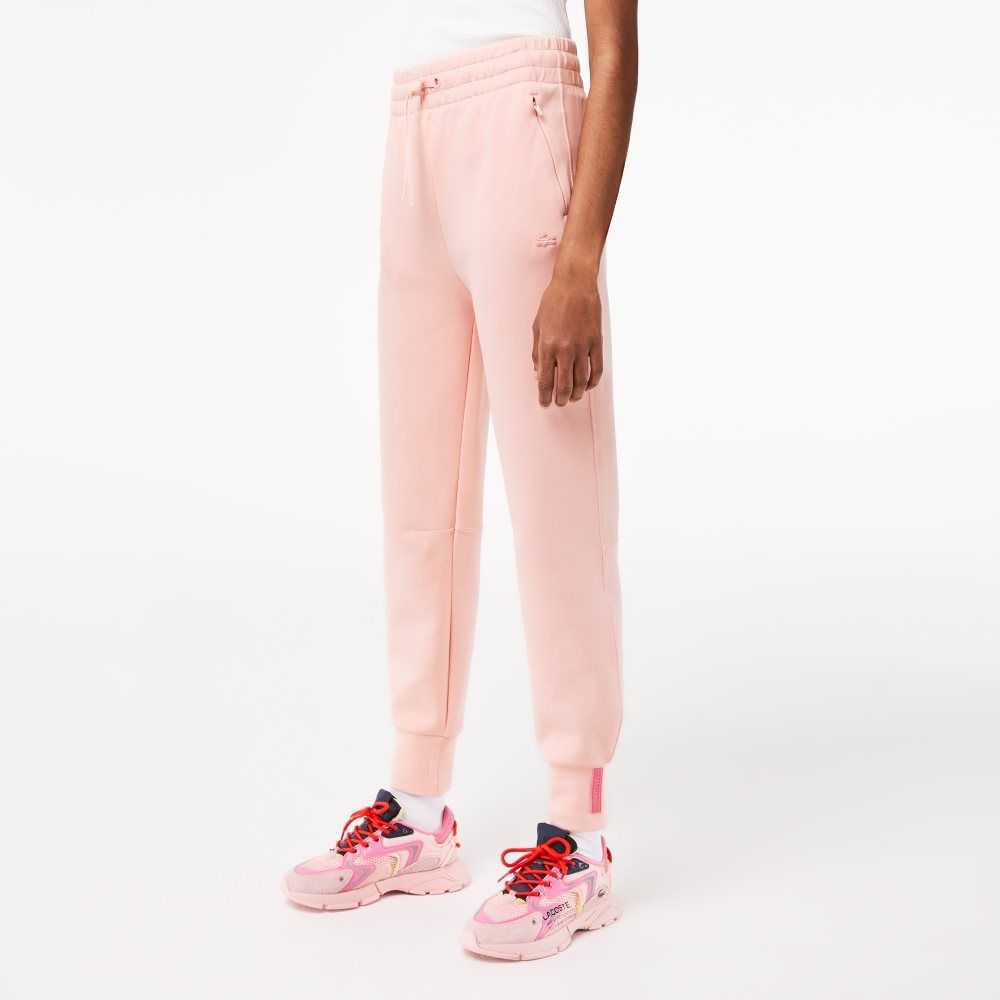 Lacoste Cotton Jersey Trackpants Pink | EAY-462831