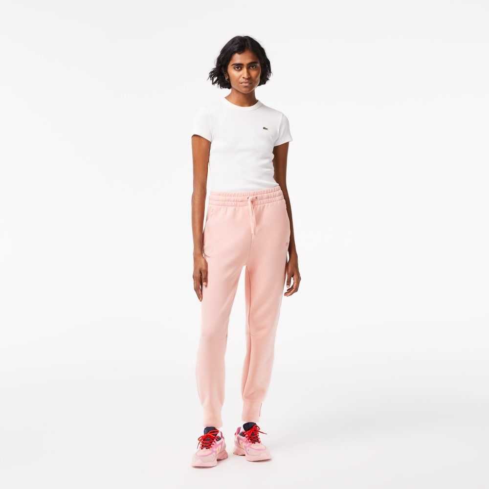 Lacoste Cotton Jersey Trackpants Pink | EAY-462831