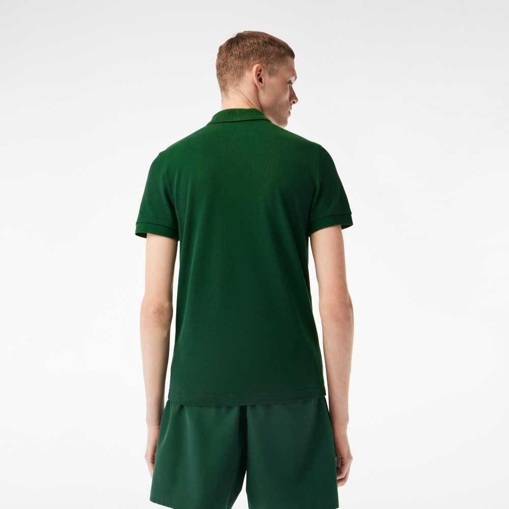 Lacoste Cotton Mini-Pique Polo Green | GKE-268315