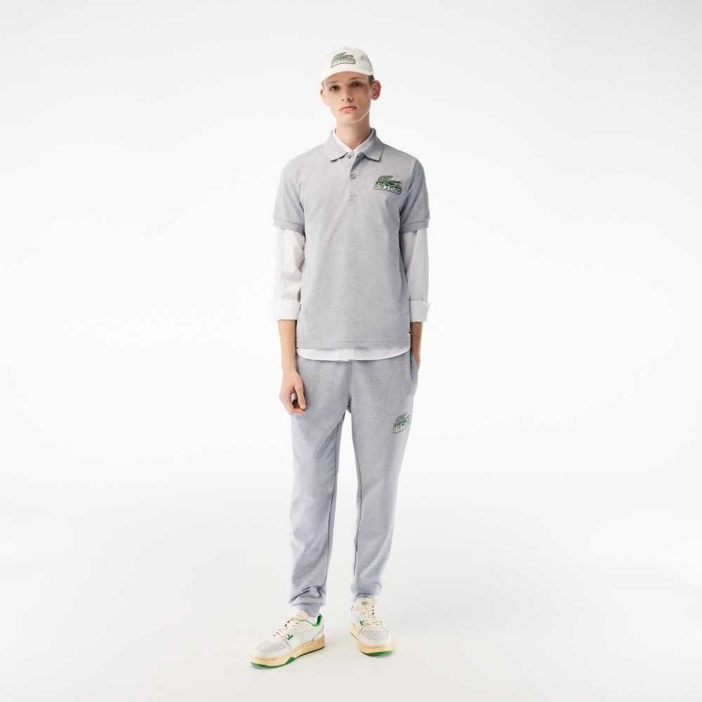 Lacoste Cotton Mini-Pique Polo Grey Chine | RTW-317069