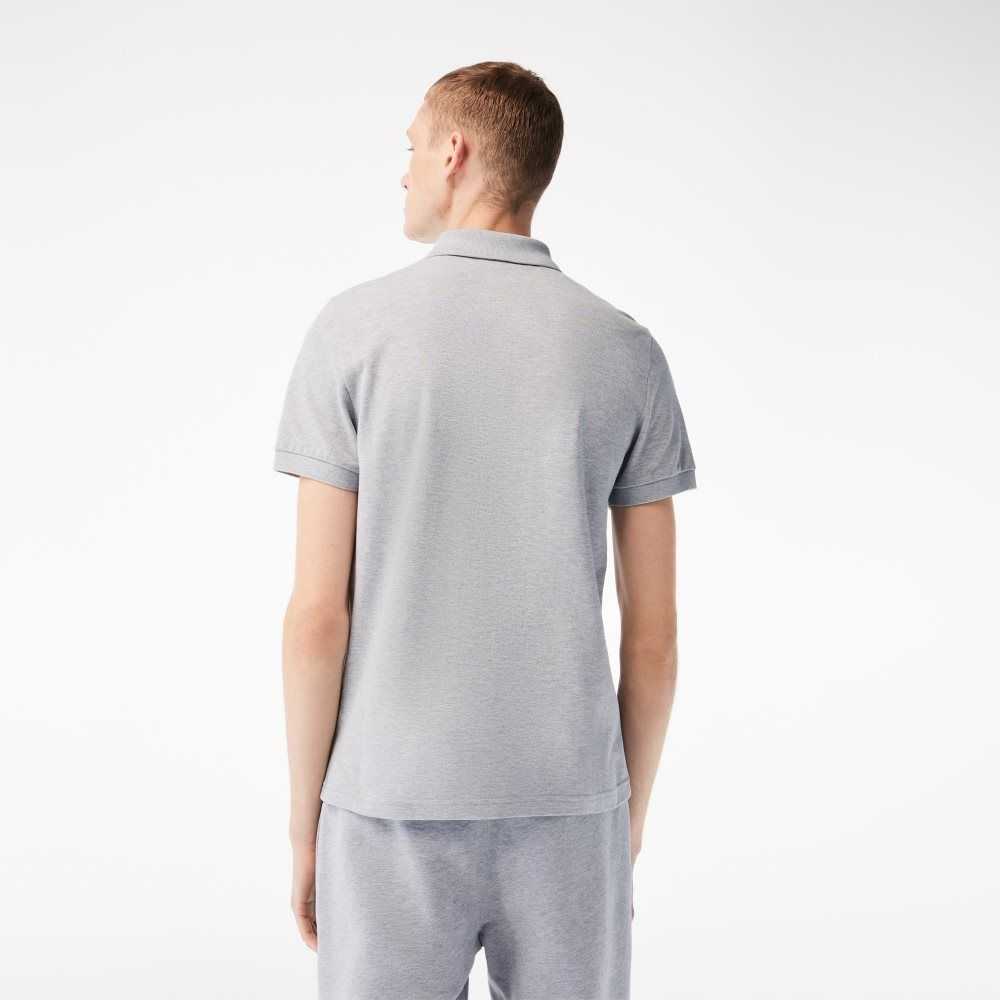 Lacoste Cotton Mini-Pique Polo Grey Chine | RTW-317069