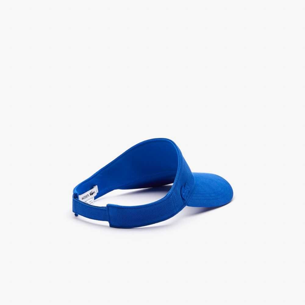 Lacoste Cotton Pique Visor Blue | IYZ-376980