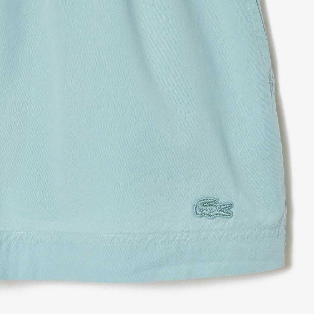 Lacoste Cotton Poplin Shorts Blue | IEB-049651