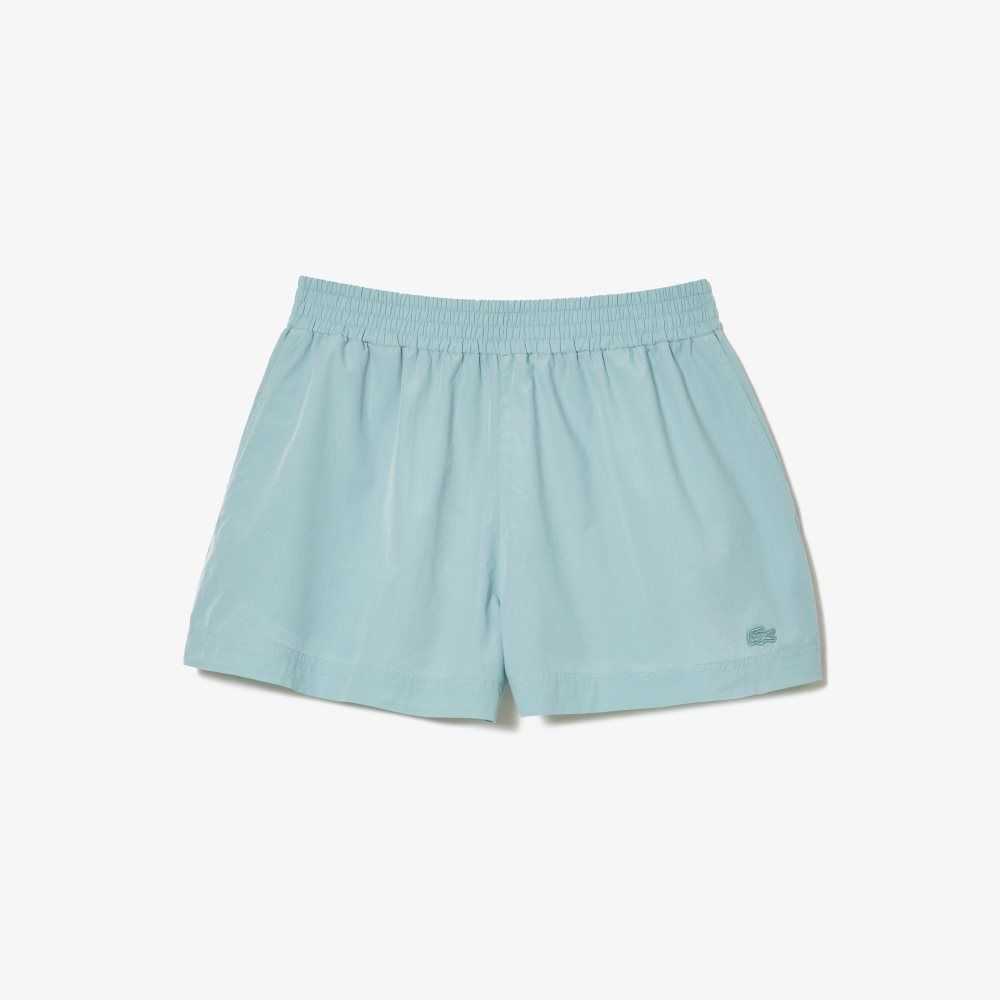 Lacoste Cotton Poplin Shorts Blue | IEB-049651