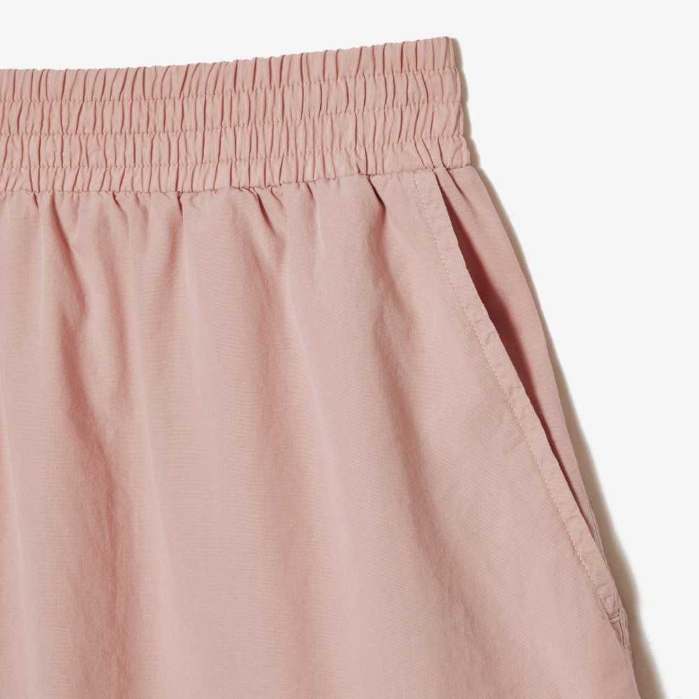 Lacoste Cotton Poplin Shorts Pink | QEI-937524