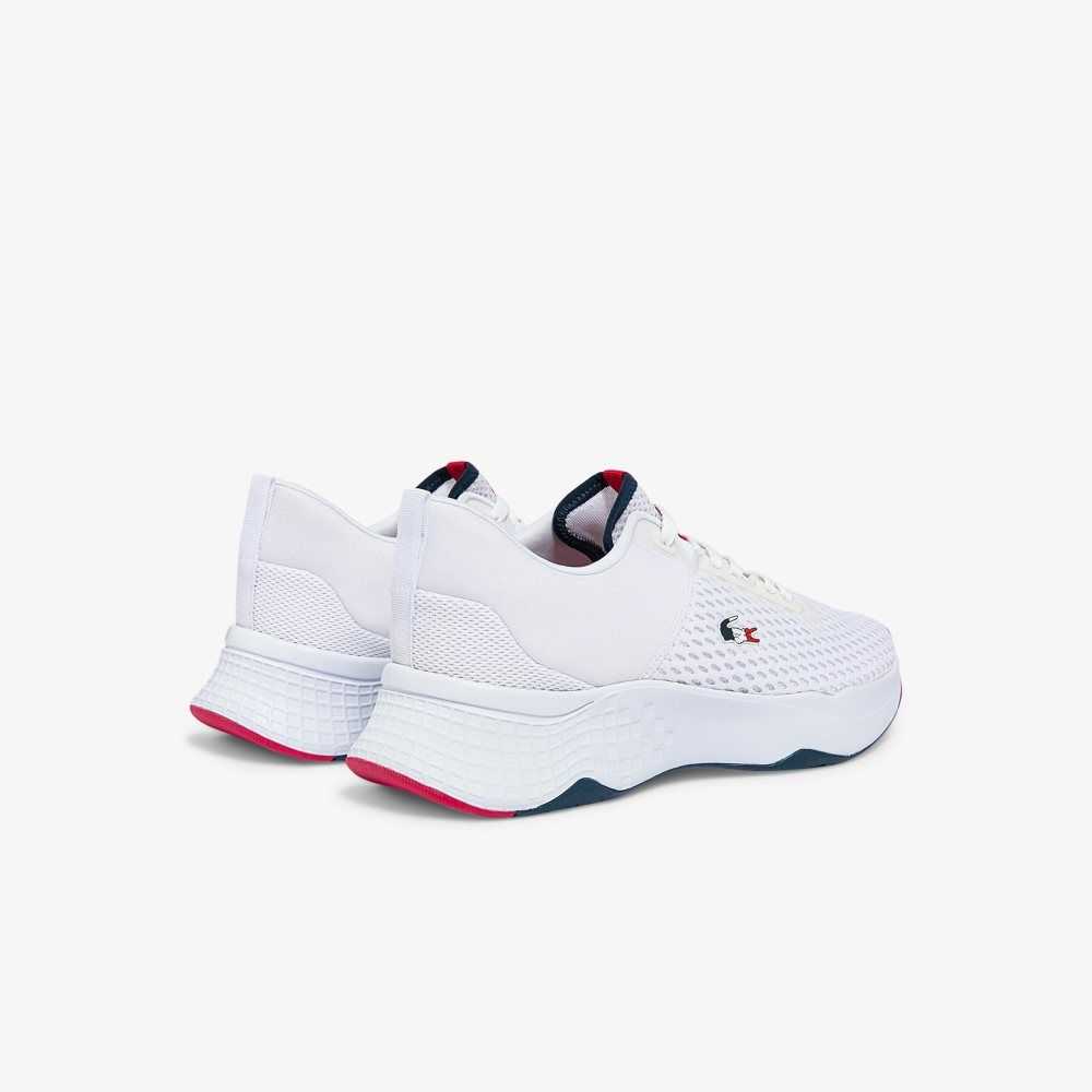 Lacoste Court-Drive Textured Sneakers Wht/Nvy/Red | SJO-897215