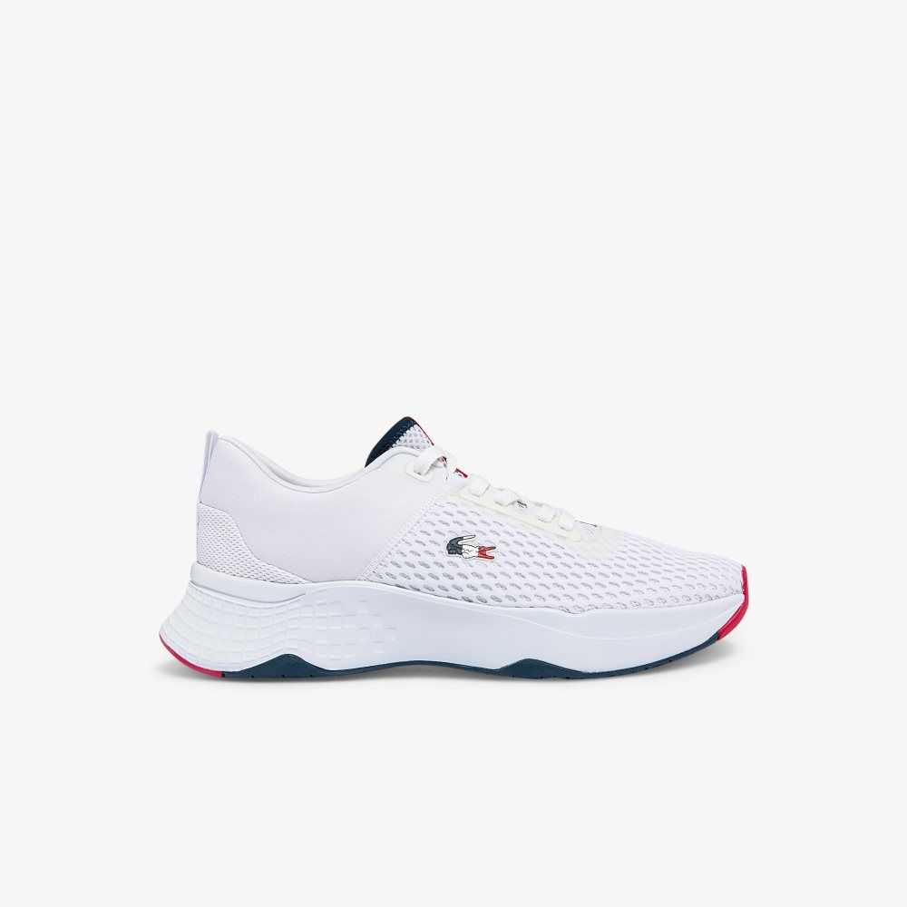 Lacoste Court-Drive Textured Sneakers Wht/Nvy/Red | SJO-897215