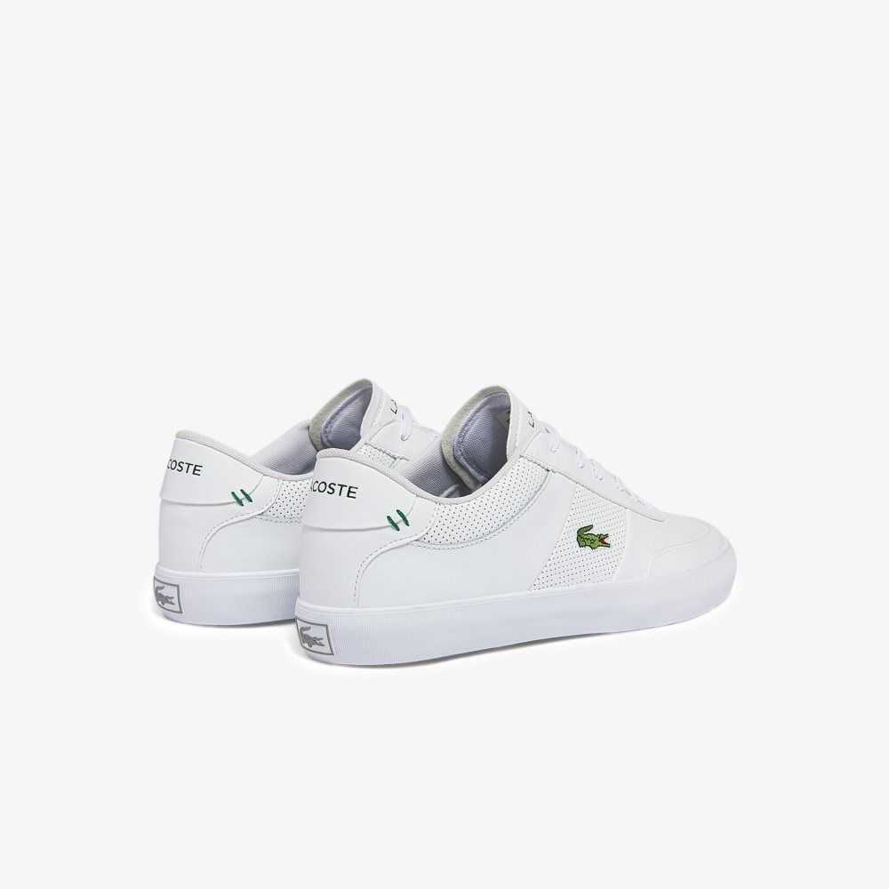 Lacoste Court-Master Leather Sneakers White/White | PVE-187956