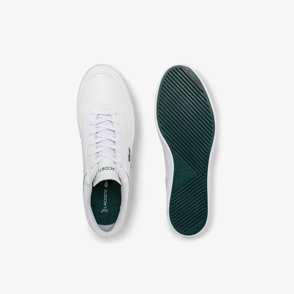 Lacoste Court-Master Leather Sneakers White/White | PVE-187956