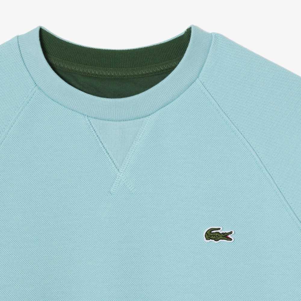 Lacoste Crew Neck Cotton Blend Sweatshirt Mint | VIS-308426