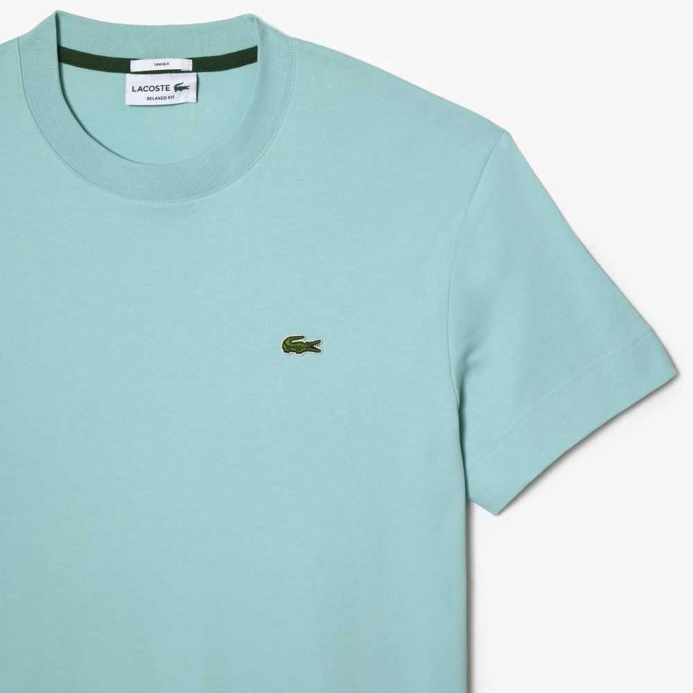 Lacoste Crew Neck Organic Cotton T-Shirt Mint | XGF-065489