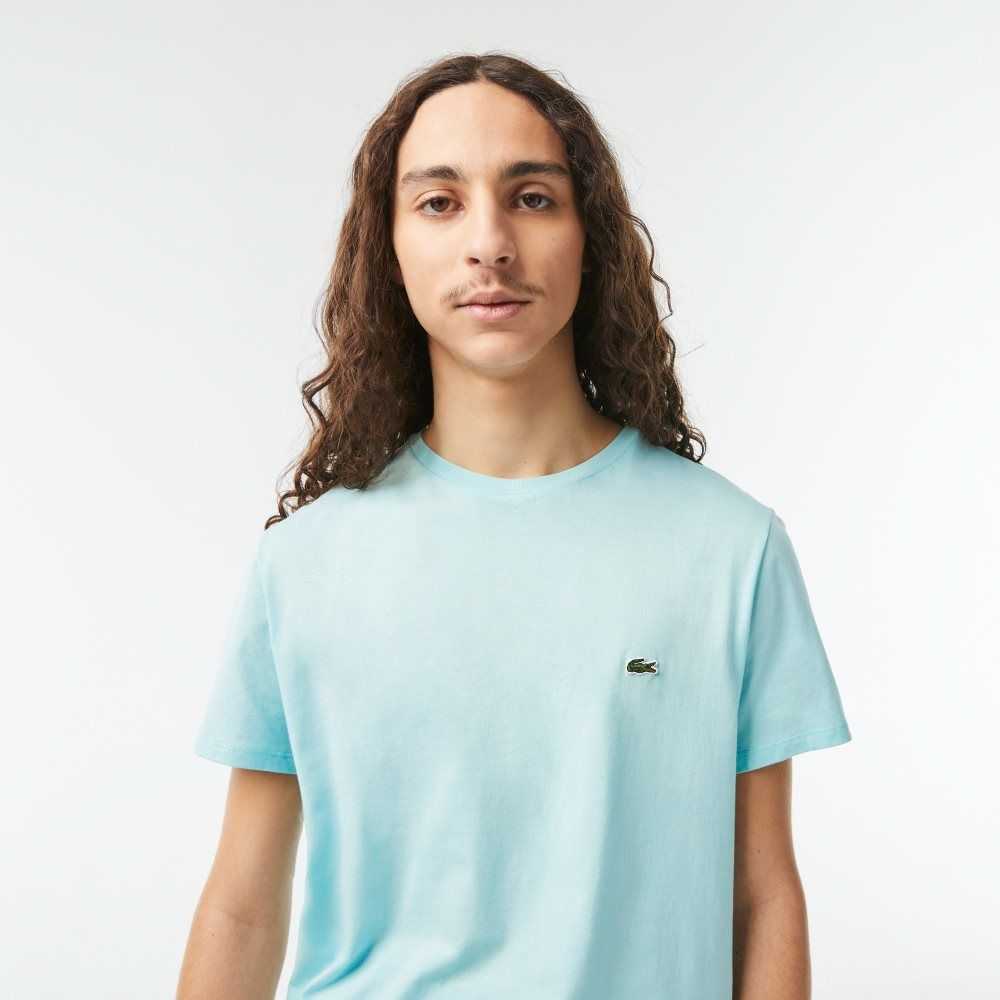 Lacoste Crew Neck Pima Cotton Jersey T-Shirt Mint | JTE-134768