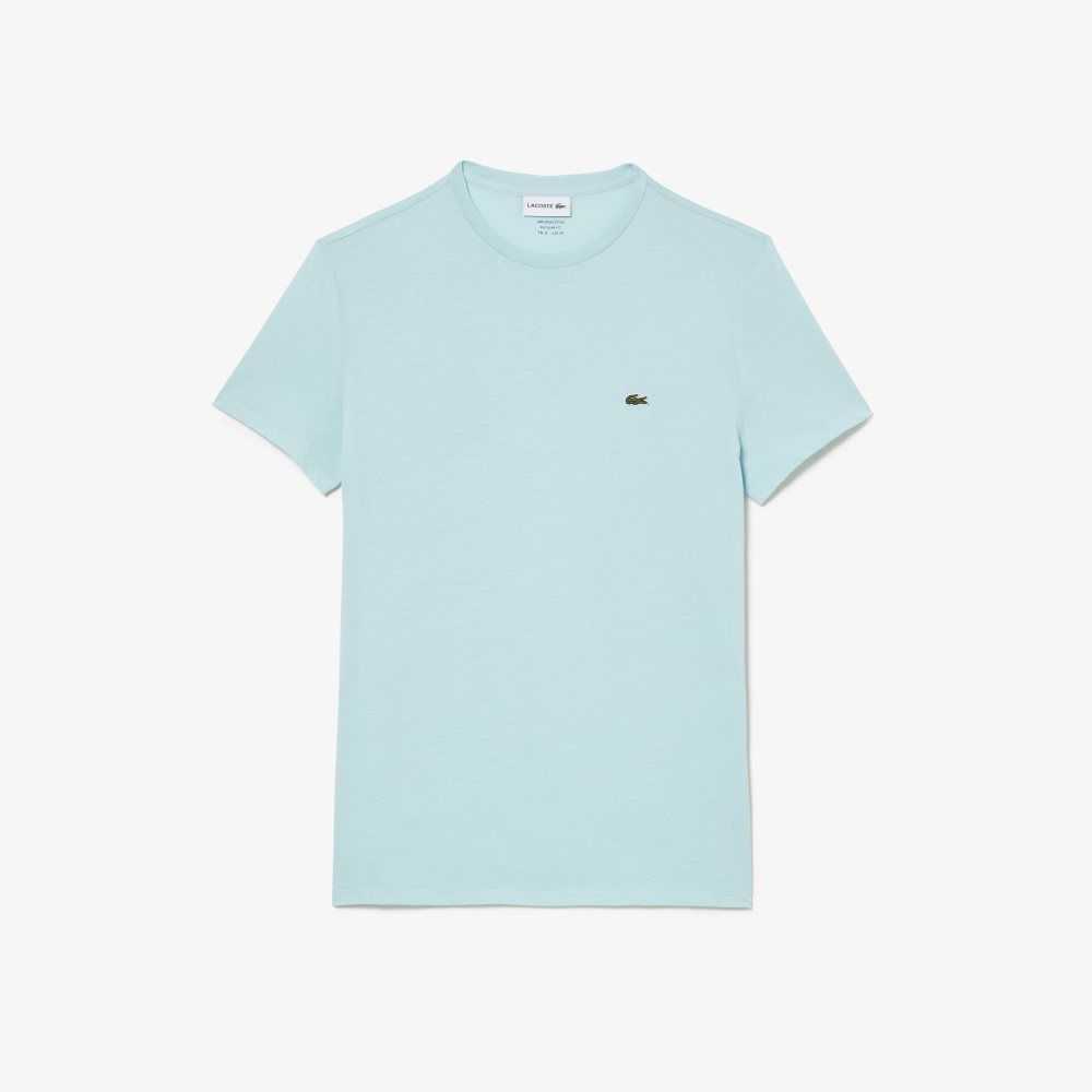 Lacoste Crew Neck Pima Cotton Jersey T-Shirt Mint | JTE-134768