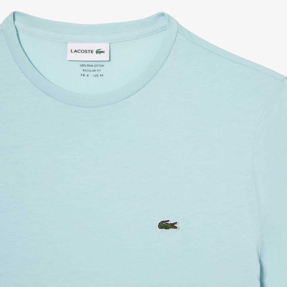 Lacoste Crew Neck Pima Cotton Jersey T-Shirt Mint | JTE-134768