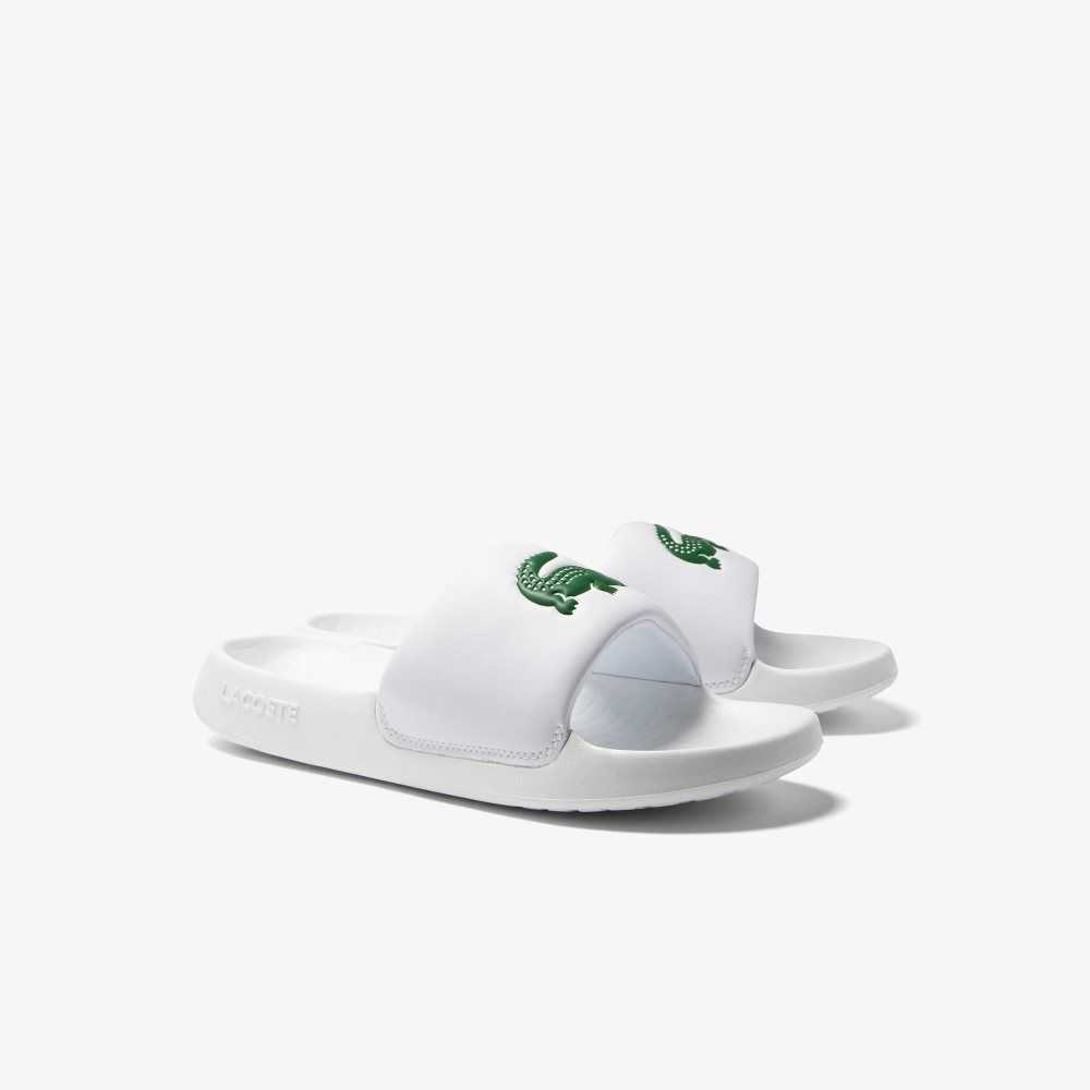 Lacoste Croco 1.0 Slides White/Green | RBW-182934