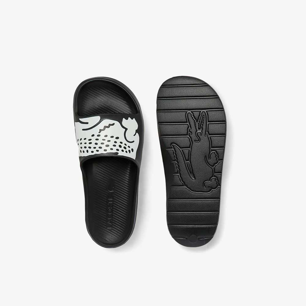 Lacoste Croco 2.0 Slides Black/White | DPR-273415