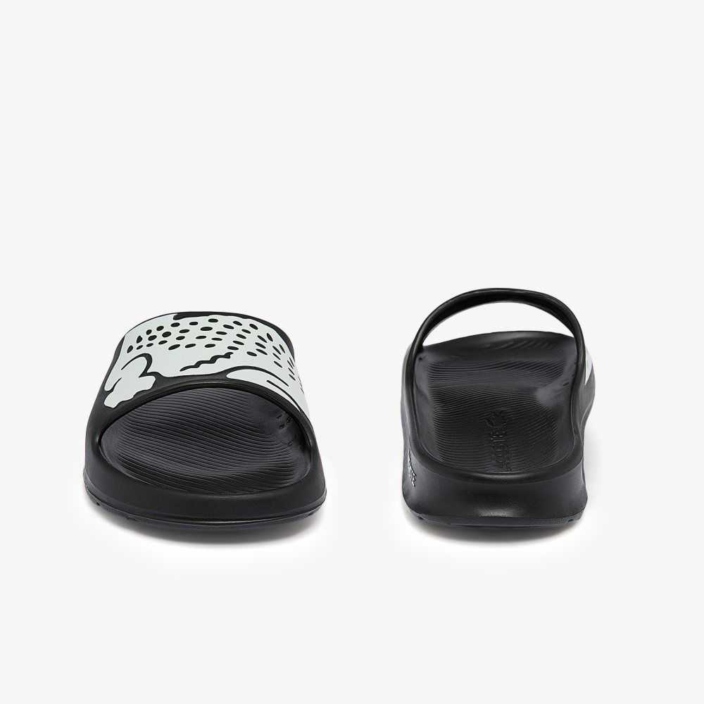 Lacoste Croco 2.0 Slides Black/White | DPR-273415