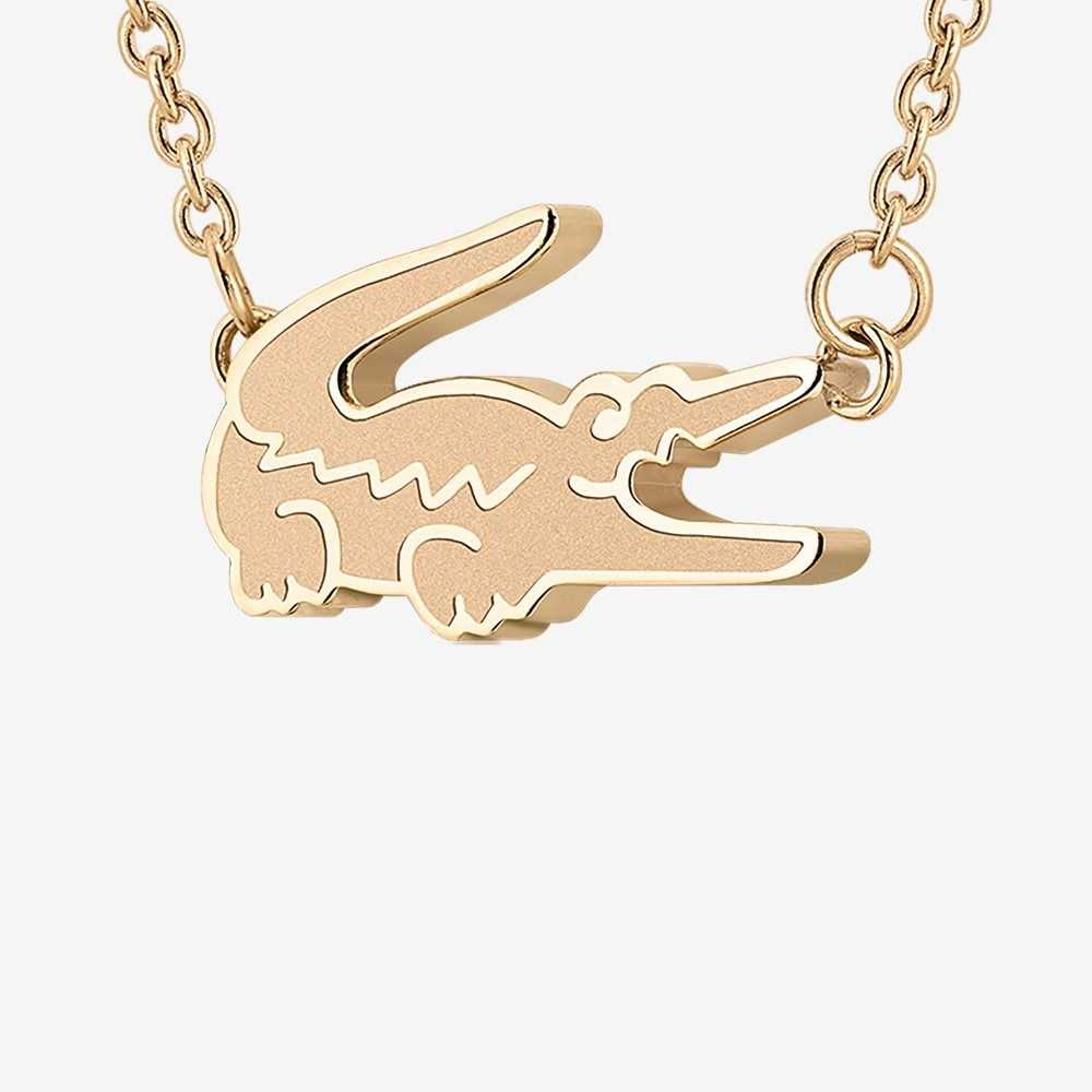 Lacoste Crocodile Bracelet Rose Gold | UQE-695348