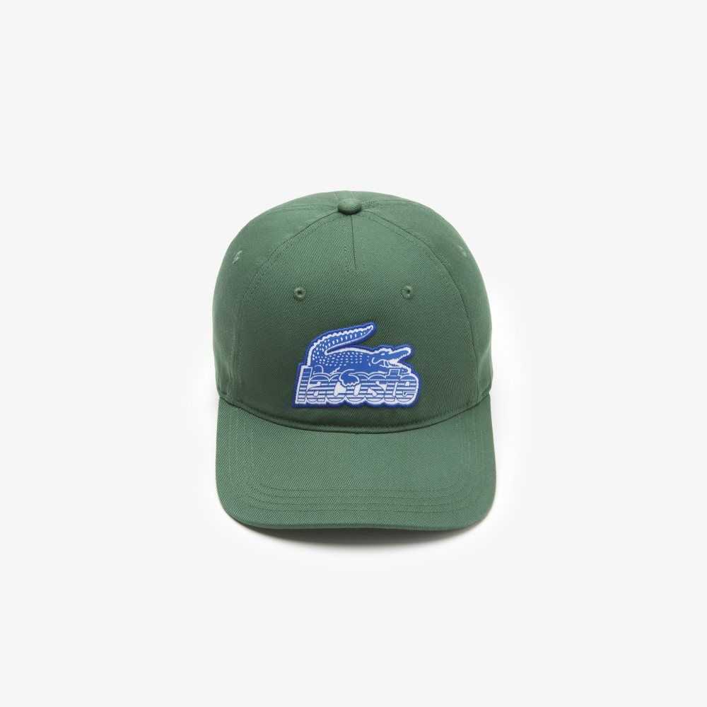 Lacoste Crocodile Patch Branded Cap Green | MJN-063874