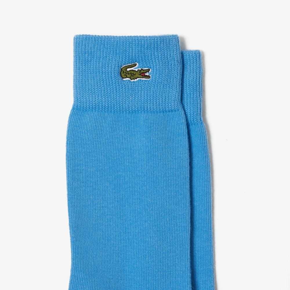 Lacoste Crocodile Pattern Sock Three-Pack Brown / White / Green / Black / Blue | LNZ-751269