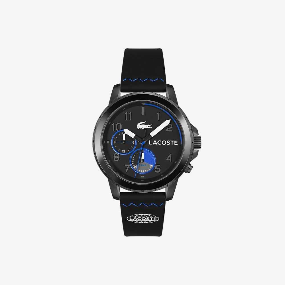 Lacoste Endurance Multifunctional Black Silicone Watch Black | MLW-504839