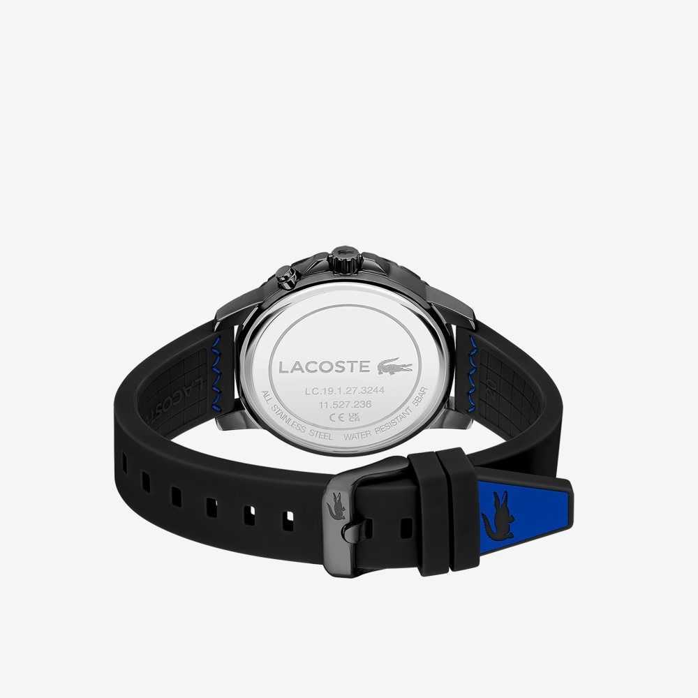 Lacoste Endurance Multifunctional Black Silicone Watch Black | MLW-504839