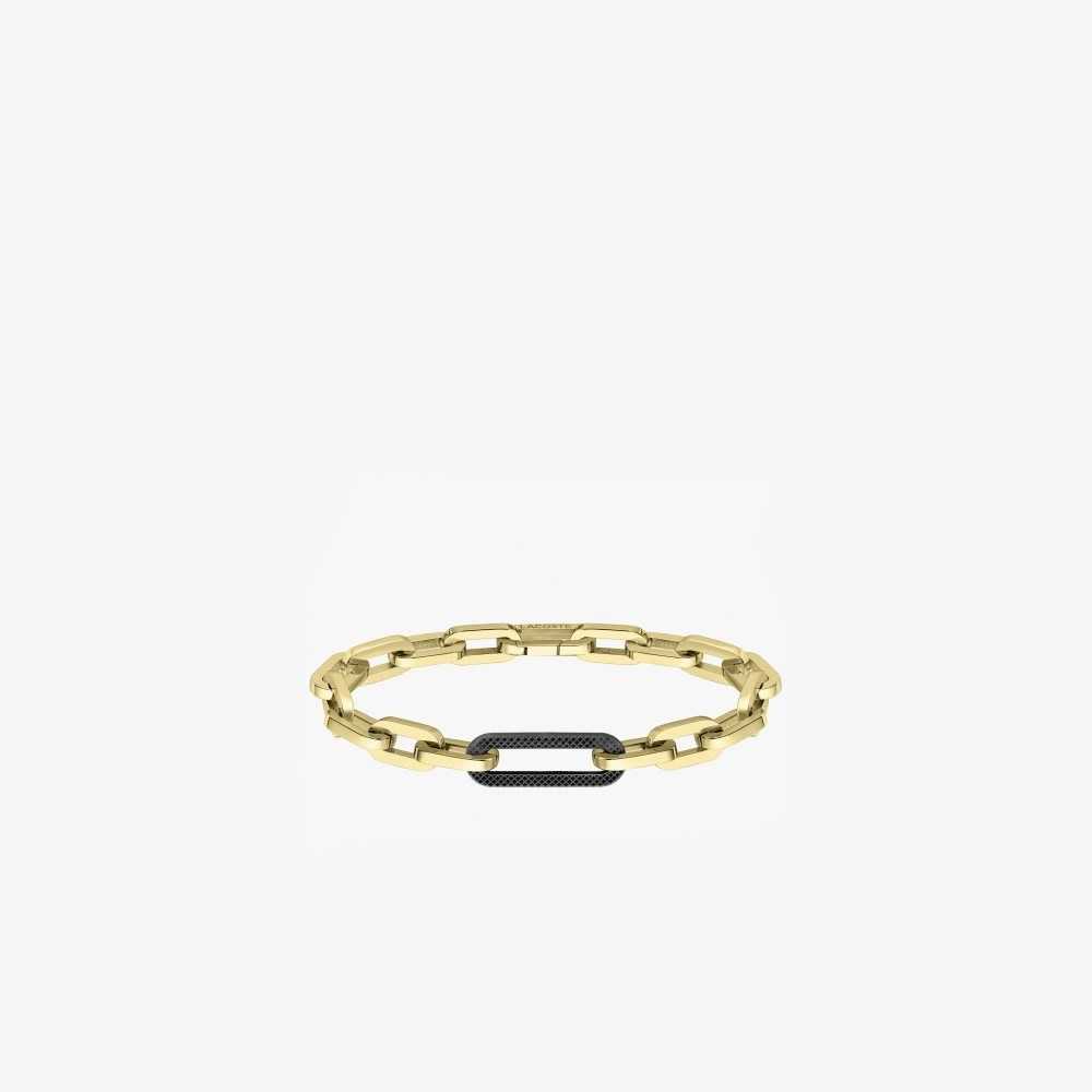 Lacoste Ensemble Bracelet Yellow Gold And Black | JBN-187362