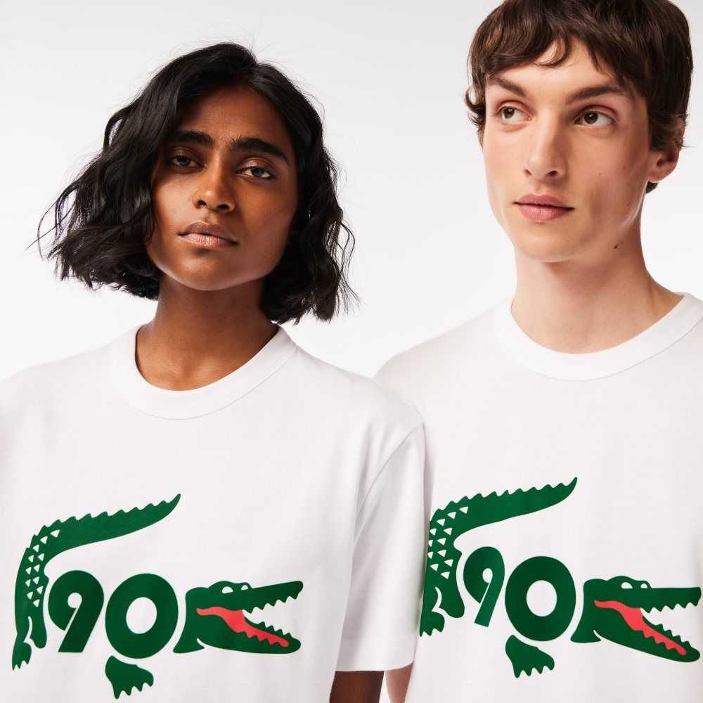 Lacoste Exclusively for members - The 90th Anniversary Collector T-Shirt White | VRD-527184