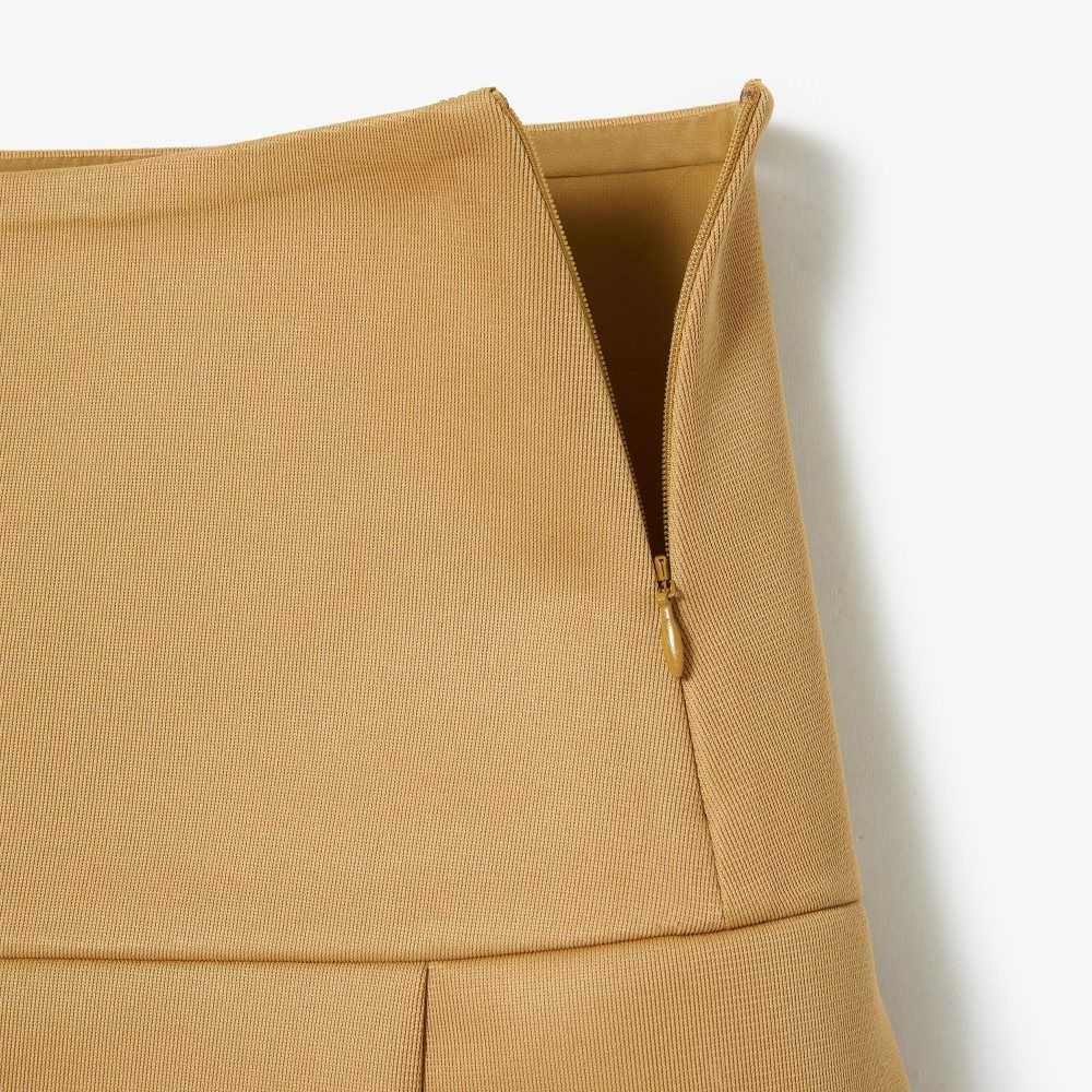 Lacoste Fashion Show Edition Pleated Canvas Tennis Skirt Beige | OWS-761804