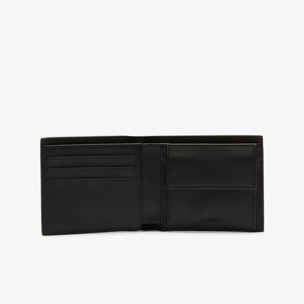 Lacoste Fitzgerald Leather Wallet Black | KSU-869704