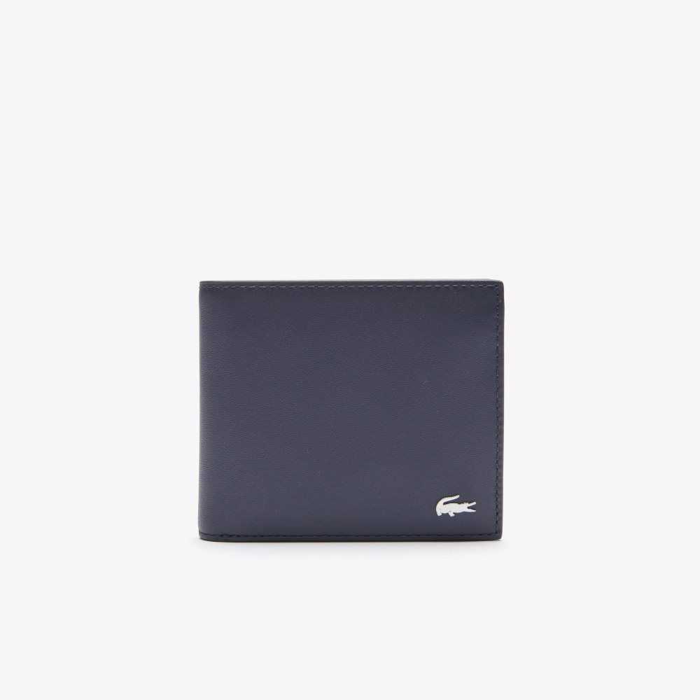 Lacoste Fitzgerald Leather Wallet Peacoat | ODN-913267