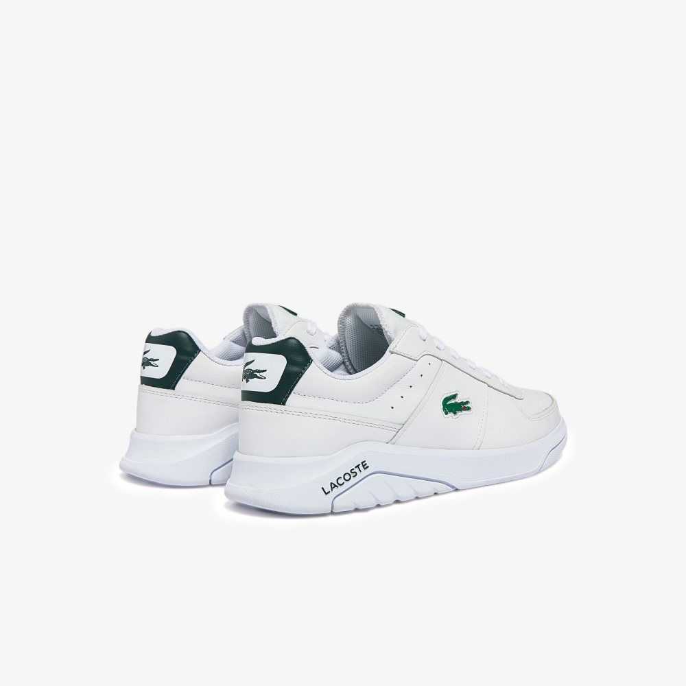 Lacoste Game Advance Leather Sneakers White/Dark Green | NCU-962847