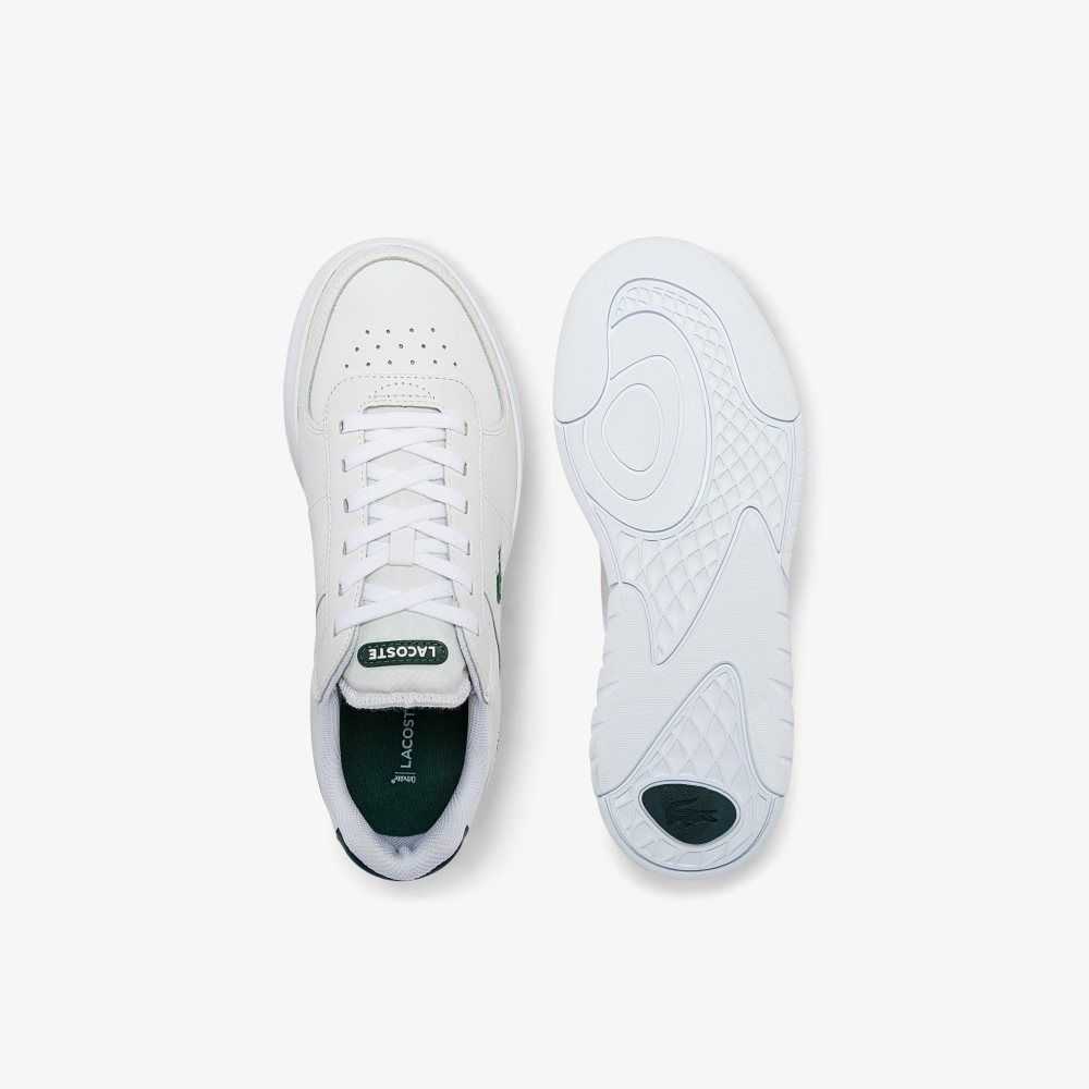 Lacoste Game Advance Leather Sneakers White/Dark Green | NCU-962847