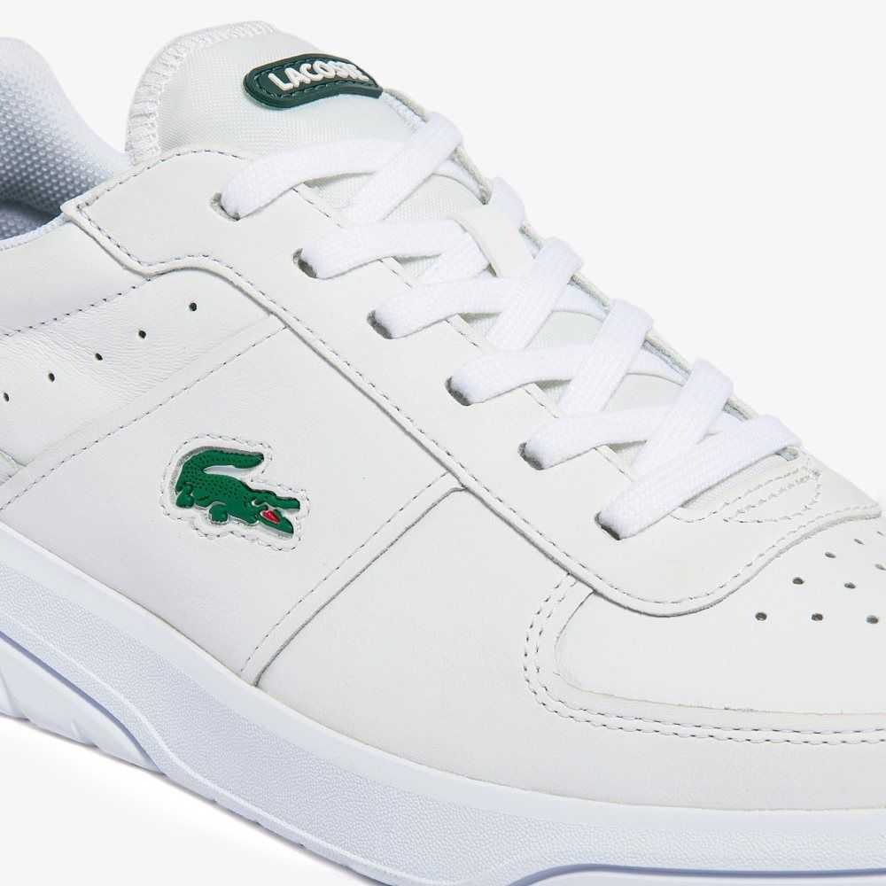 Lacoste Game Advance Leather Sneakers White/Dark Green | NCU-962847