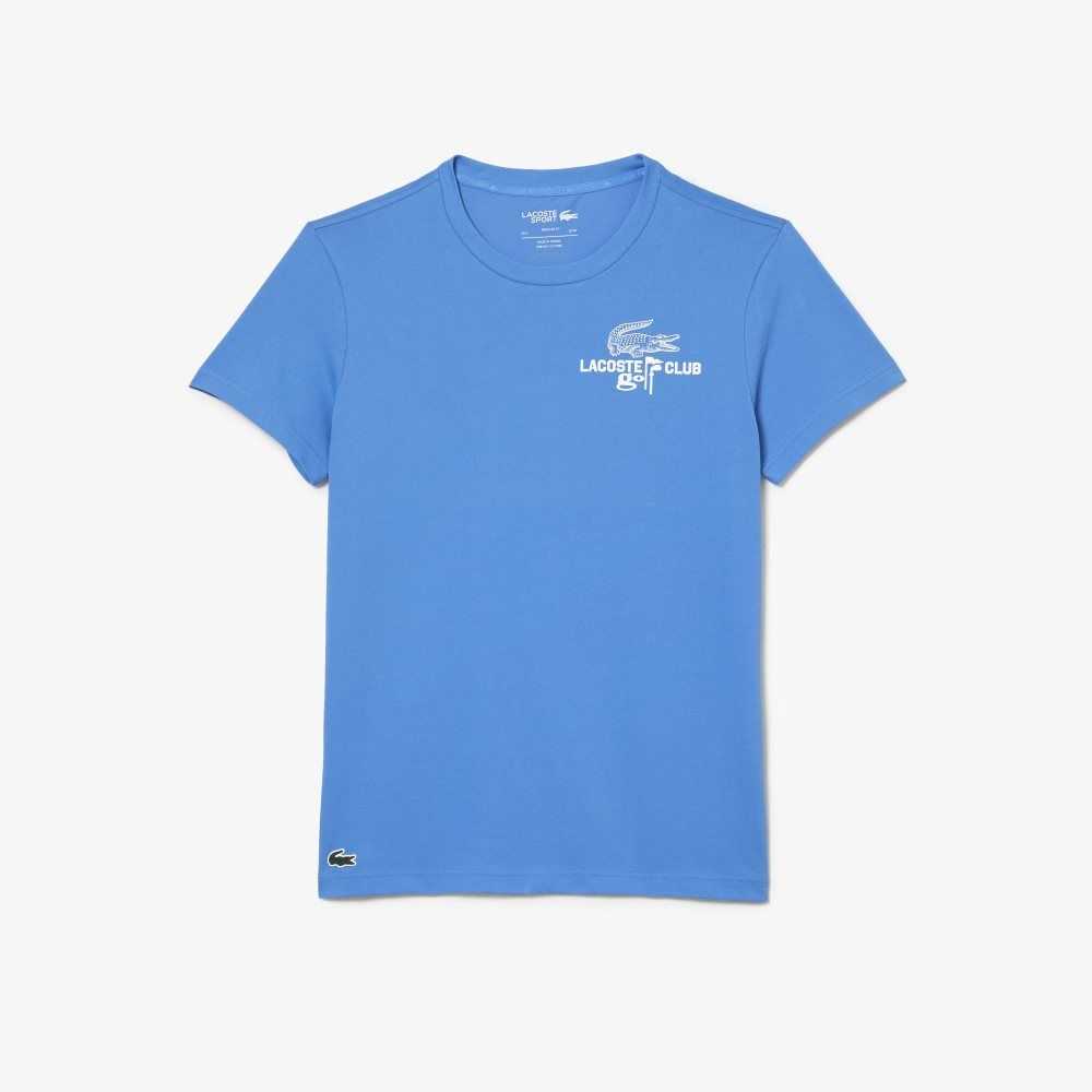 Lacoste Golf Regular Fit Organic Cotton T-Shirt Blue | SHA-768259