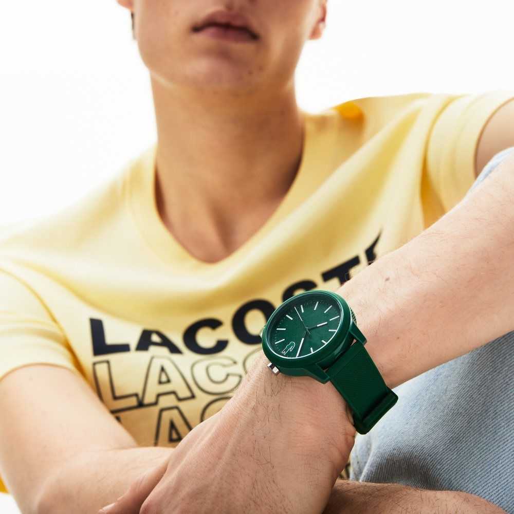 Lacoste Green Silicone Strap 12.12 Watch Green | KFB-948072