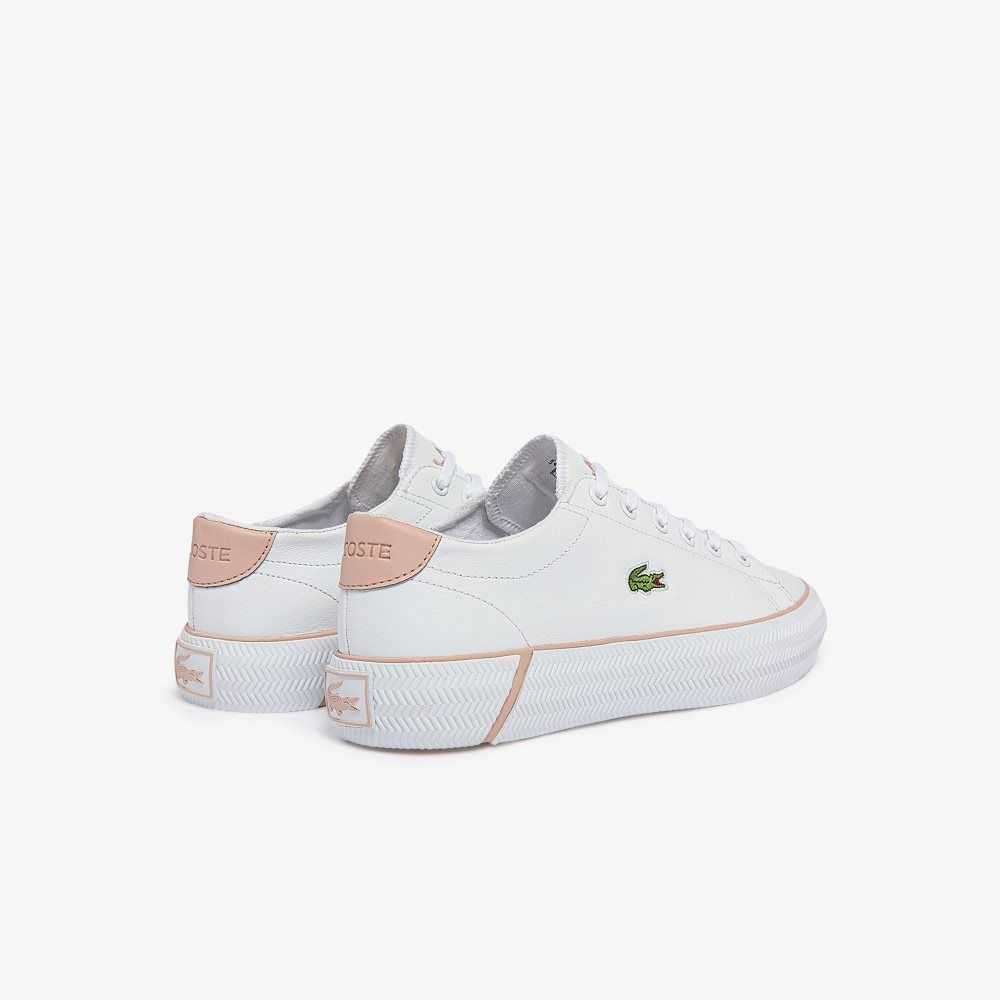 Lacoste Gripshot BL Leather Sneakers Wht/Lt Pink | VMX-428659