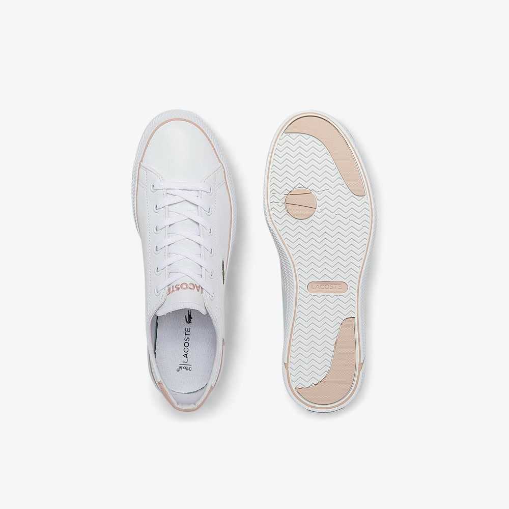 Lacoste Gripshot BL Leather Sneakers Wht/Lt Pink | VMX-428659