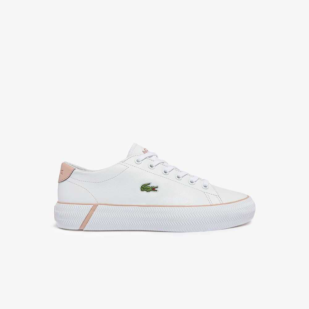 Lacoste Gripshot BL Leather Sneakers Wht/Lt Pink | VMX-428659