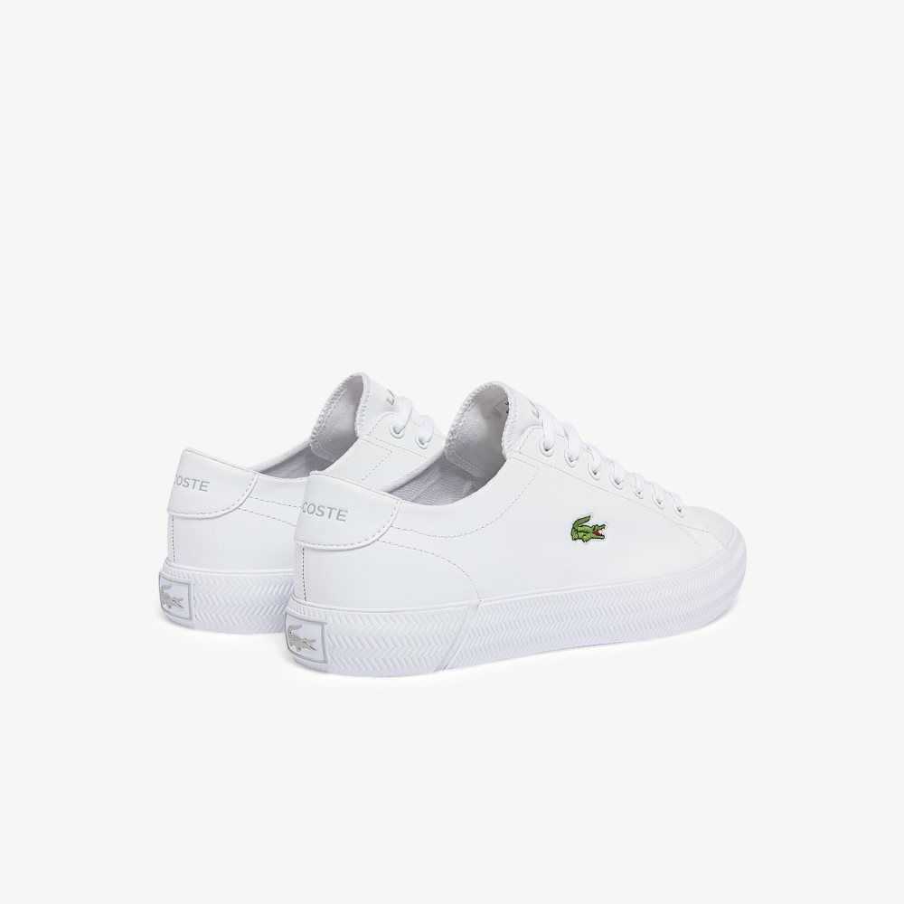 Lacoste Gripshot Leather Sneakers White/White | ZEO-439127