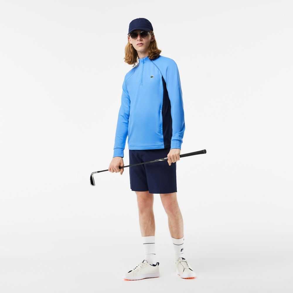 Lacoste Half Zip Golf Sweatshirt Blue / Navy Blue | SMV-869201