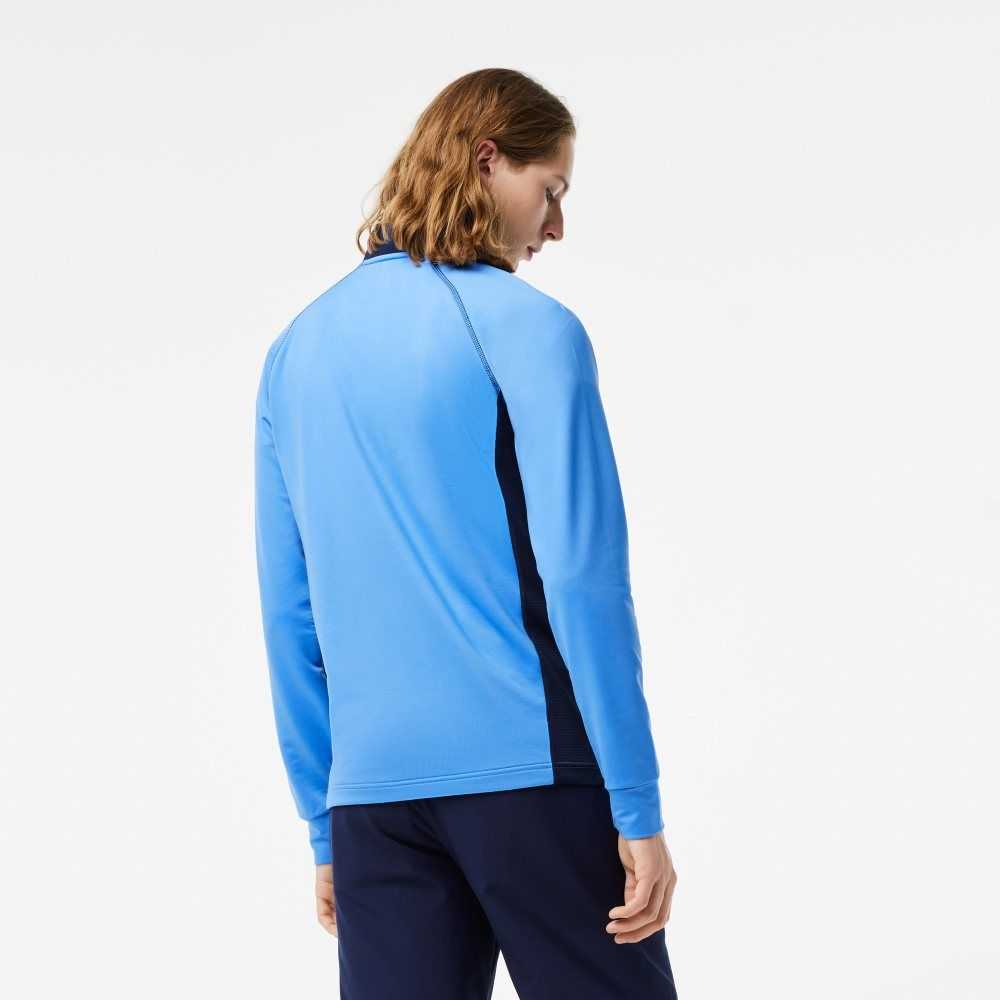 Lacoste Half Zip Golf Sweatshirt Blue / Navy Blue | SMV-869201