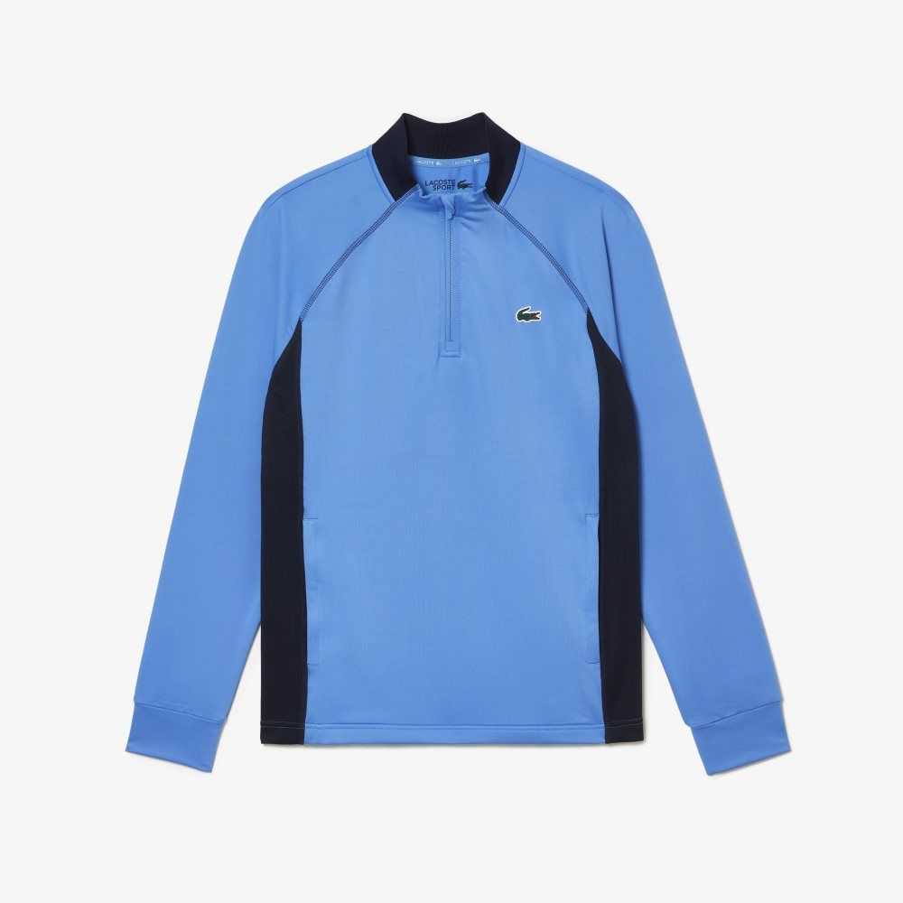 Lacoste Half Zip Golf Sweatshirt Blue / Navy Blue | SMV-869201