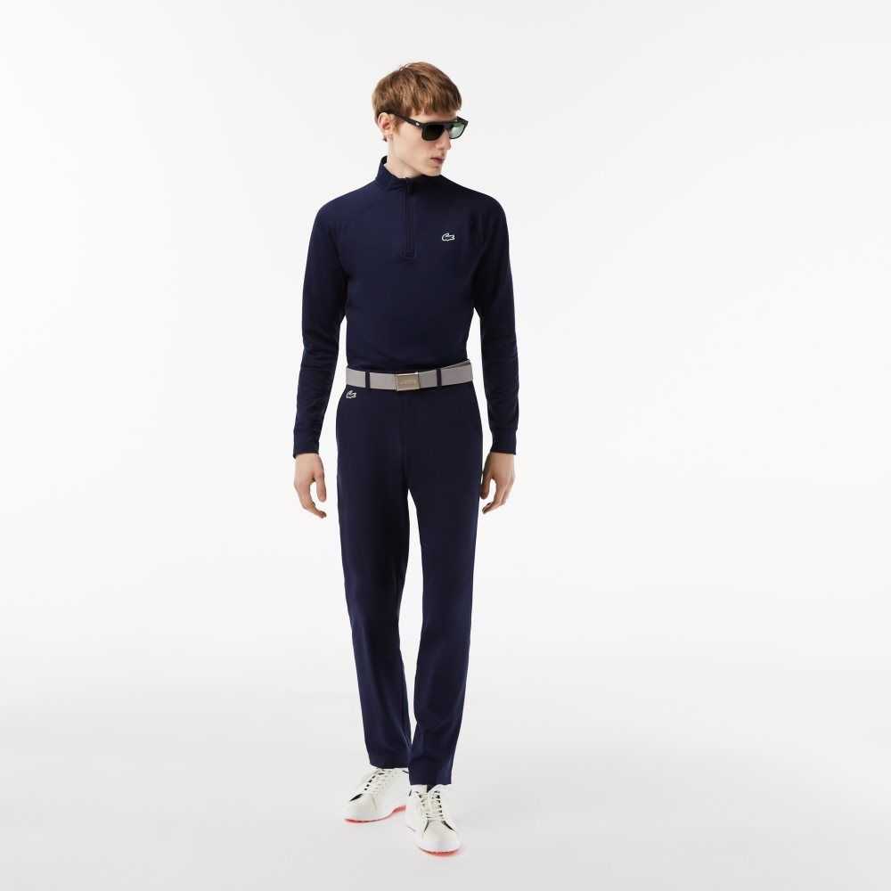 Lacoste Half Zip Golf Sweatshirt Navy Blue | ITX-784069