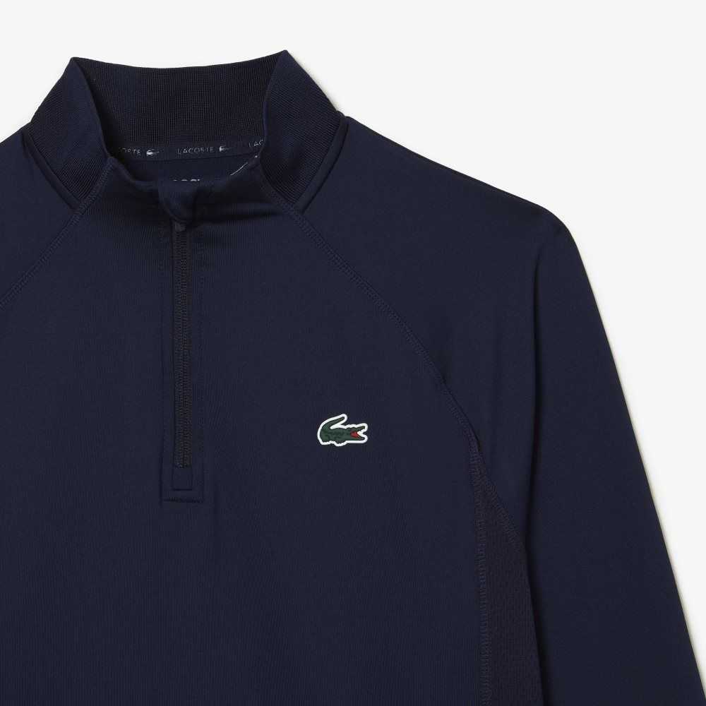 Lacoste Half Zip Golf Sweatshirt Navy Blue | ITX-784069