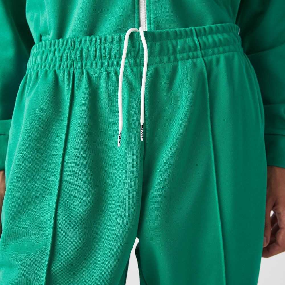 Lacoste Heritage Contrast Bands Trackpants Green | TRO-680329